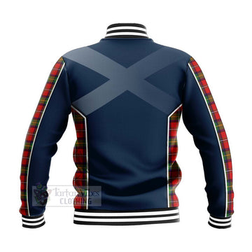 Tartan Vibes Clothing Boyd Tartan Baseball Jacket with Family Crest and Scottish Thistle Vibes Sport Style