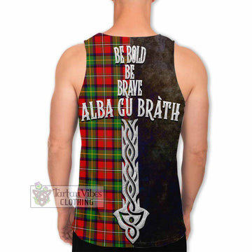 Boyd Tartan Family Crest Men's Tank Top Alba Gu Brath Be Brave Lion Ancient Style