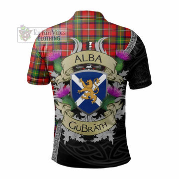 Boyd Tartan Family Crest Polo Shirt Lion Rampant Royal Thistle Shield Celtic Inspired