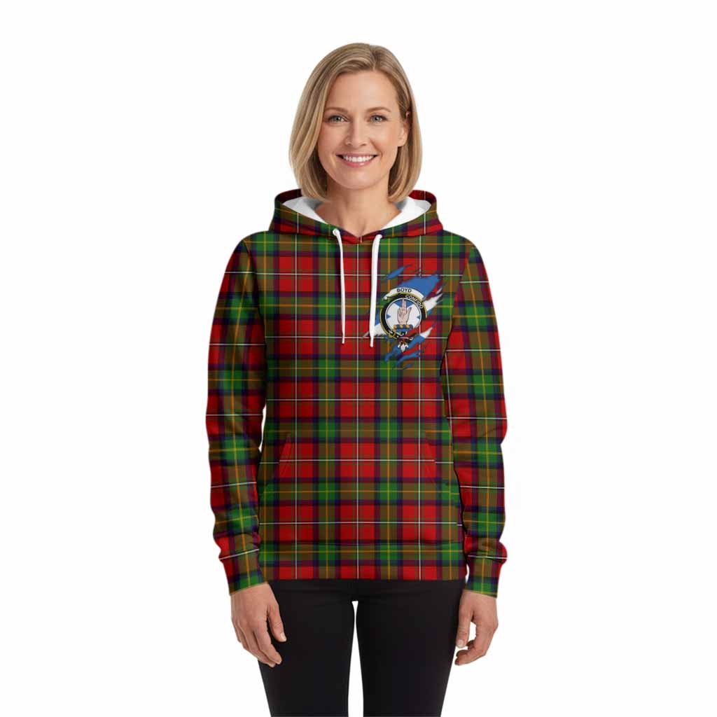 Boyd Clan Crest In Me Tartan Hoodie Scotland Flag Style