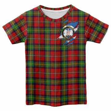 Boyd Clan Crest In Me Tartan Kid T-shirt Scotland Flag Style