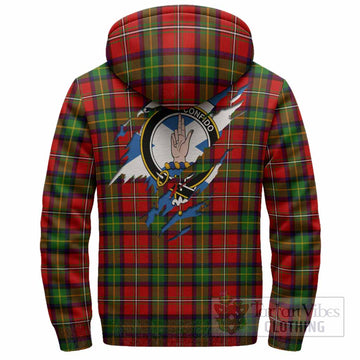 Boyd Clan Crest In Me Tartan Sherpa Hoodie Scotland Flag Style