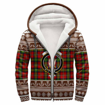 Boyd Clan Tartan Christmas Fleece Hoodie with Family Crest