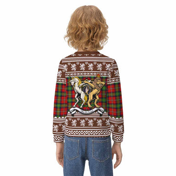 Boyd Clan Tartan Crest Christmas Kid Ugly Sweatshirt Coat of Arms Funny Style