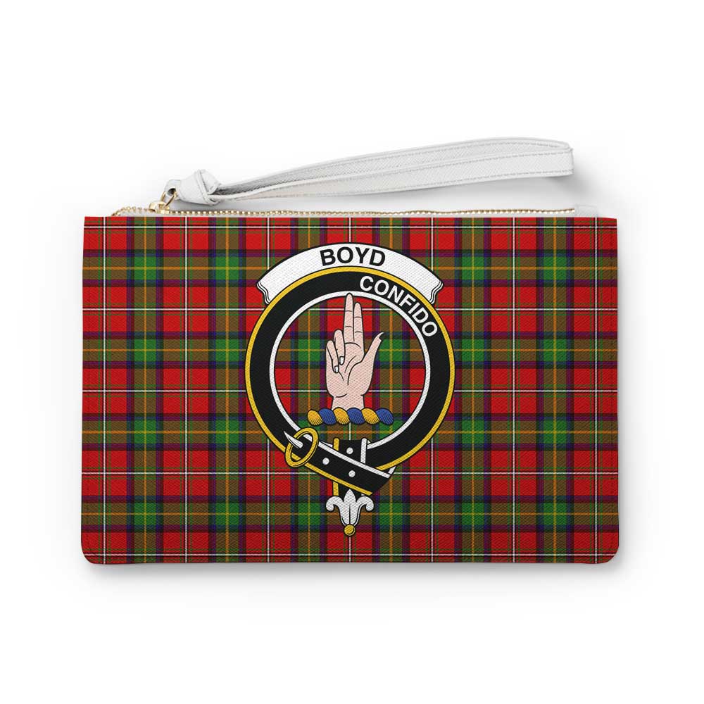 Tartan Vibes Clothing Boyd Family Crest Tartan Clutch Bag