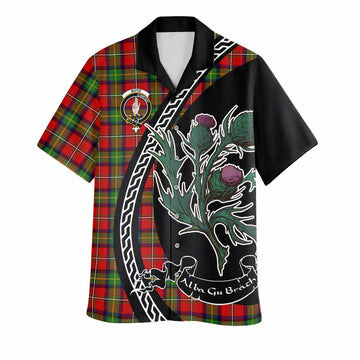 Boyd Family Crest Tartan Hawaiian Shirt Alba Thistle Inspired