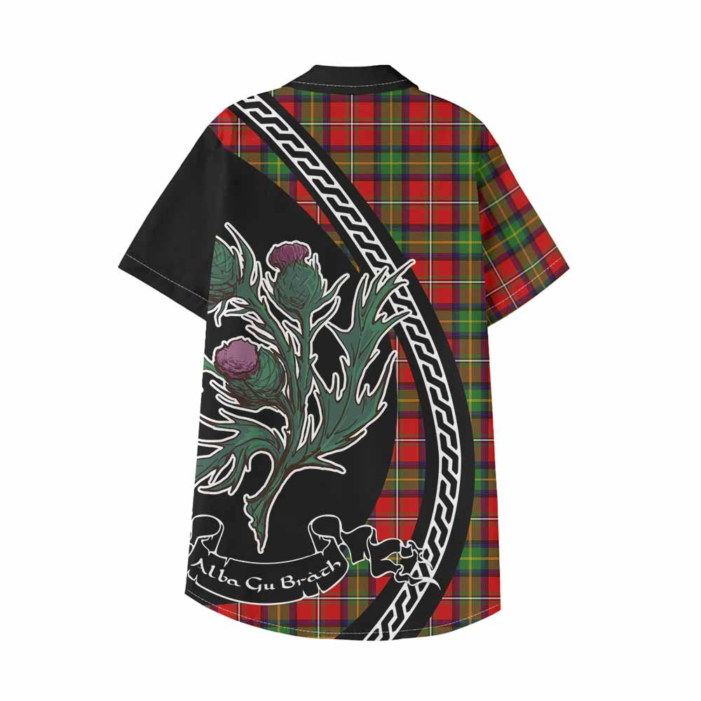 Boyd Family Crest Tartan Kid Hawaiian Shirt Alba Thistle Inspired - Tartan Vibes Clothing