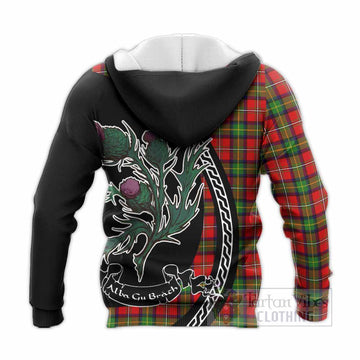 Boyd Family Crest Tartan Knitted Hoodie Alba Thistle Inspired - Tartan Vibes Clothing