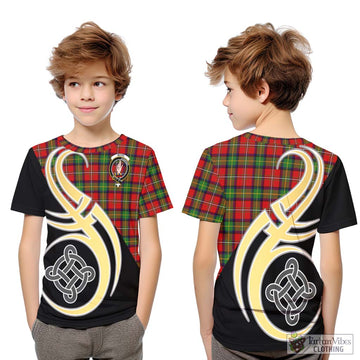 Boyd Tartan Kid T-Shirt with Family Crest and Celtic Symbol Style Youth XL Size14 - Tartan Vibes Clothing
