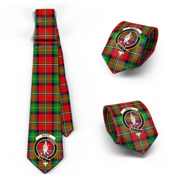 Boyd Tartan Classic Necktie with Family Crest