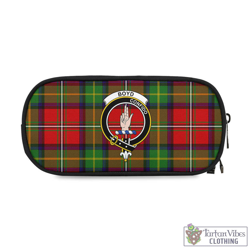 Tartan Vibes Clothing Boyd Modern Tartan Pen and Pencil Case with Family Crest