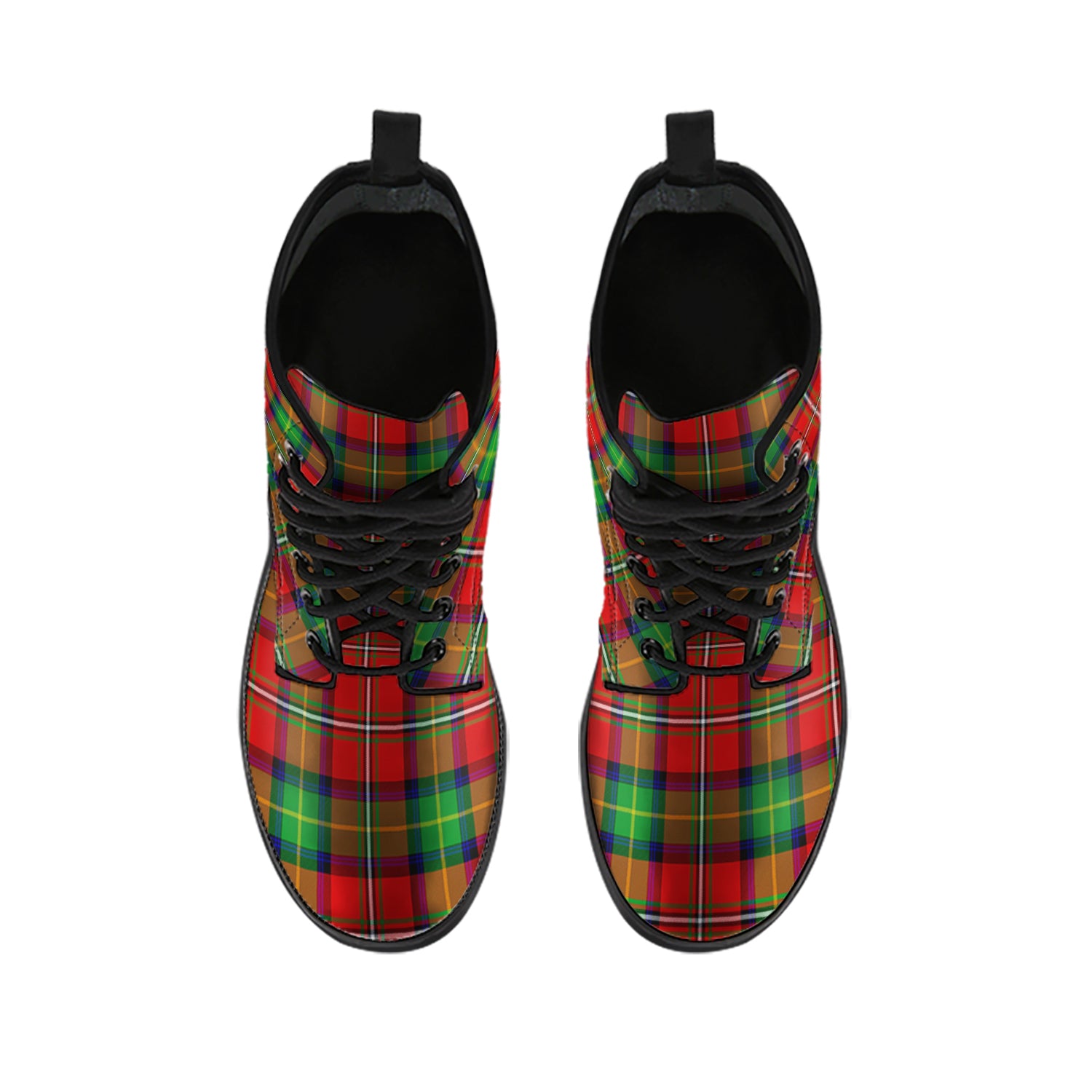 Boyd Modern Tartan Leather Boots - Tartanvibesclothing