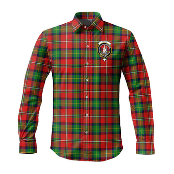Boyd Tartan Long Sleeve Button Up Shirt with Family Crest