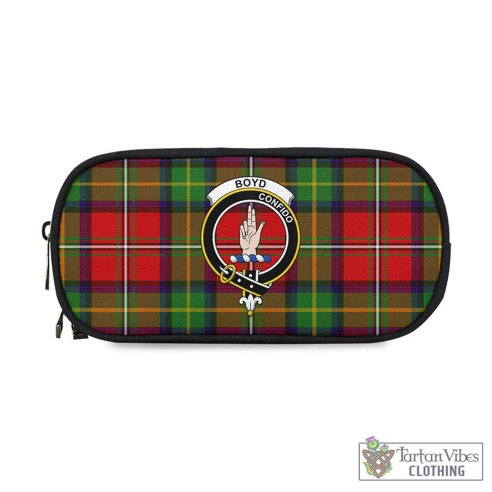Tartan Vibes Clothing Boyd Modern Tartan Pen and Pencil Case with Family Crest