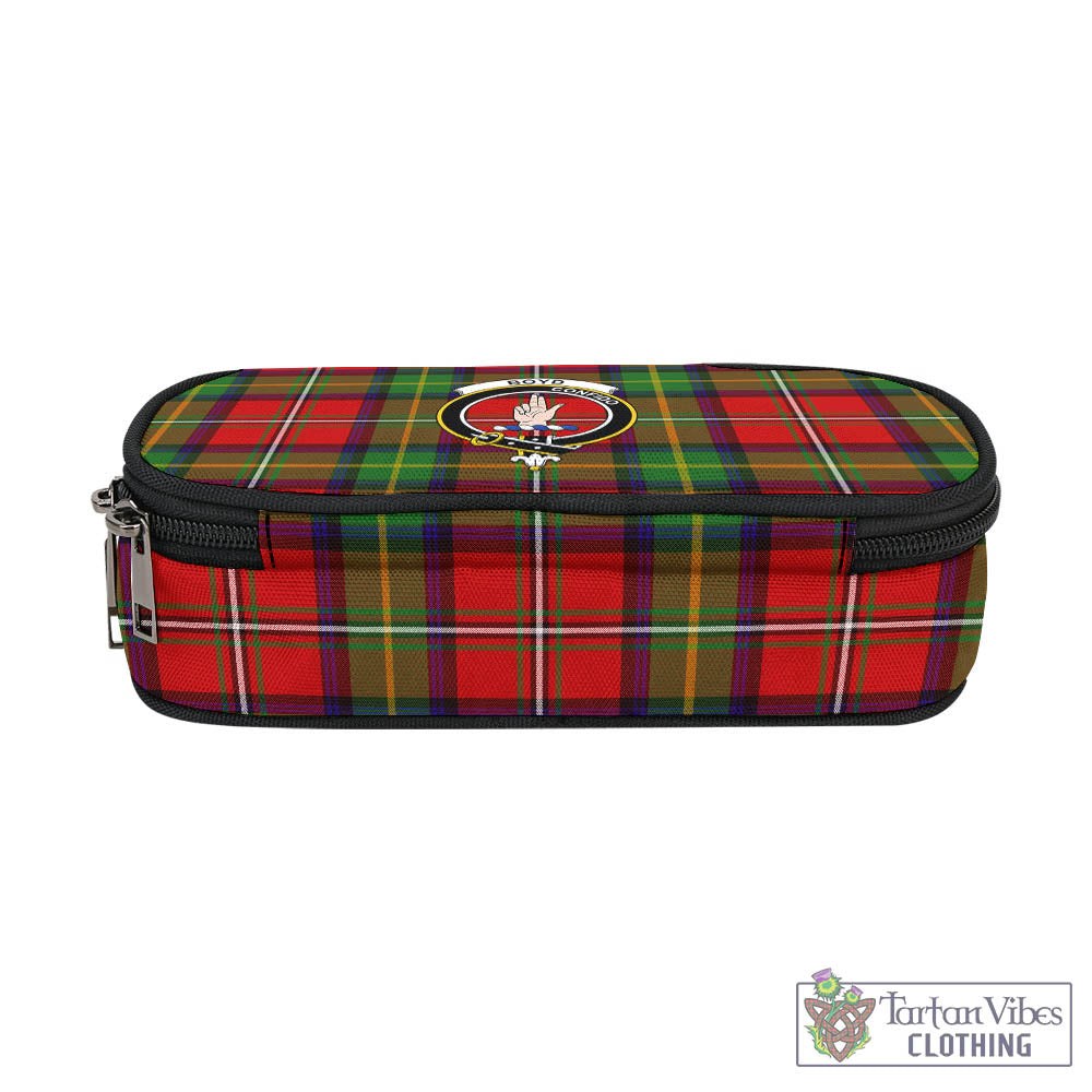 Tartan Vibes Clothing Boyd Modern Tartan Pen and Pencil Case with Family Crest