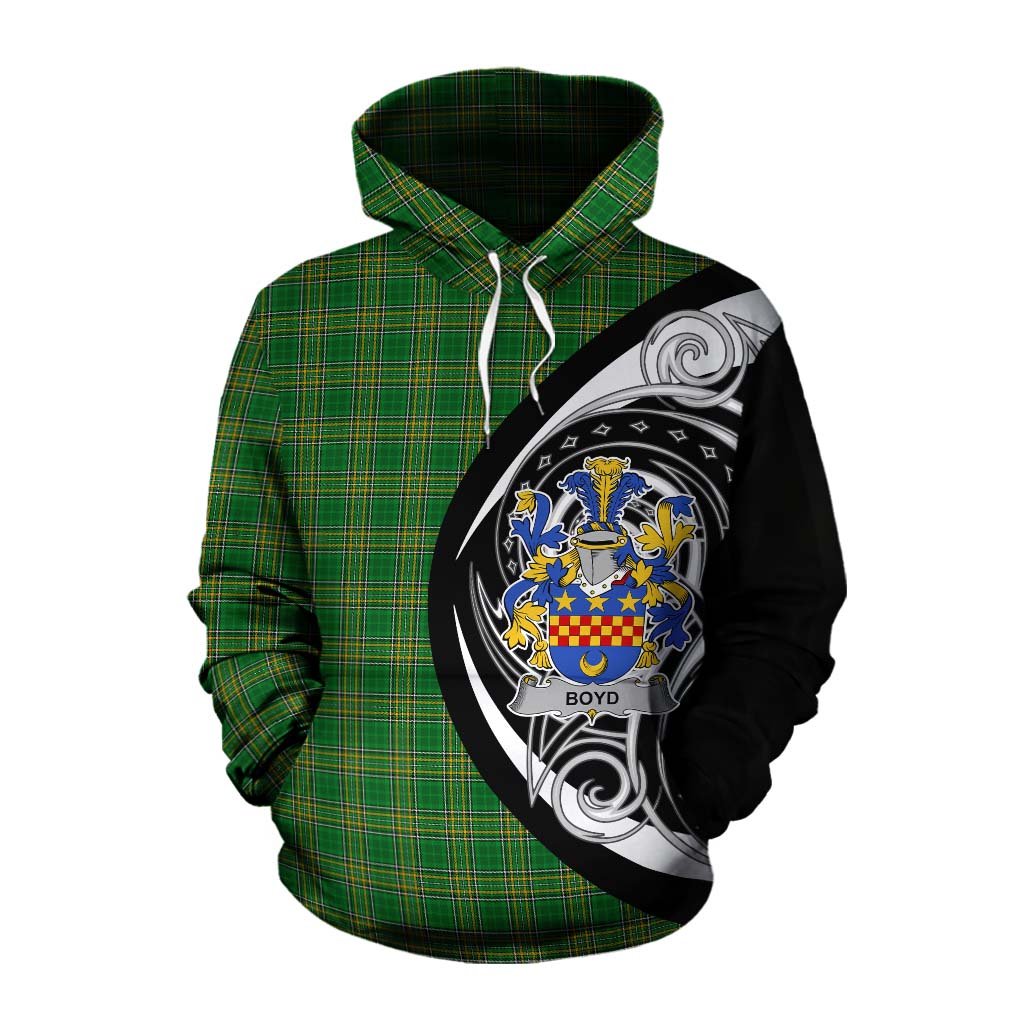 Boyd of Danson Irish Clan Cotton Hoodie Celtic Circle Style Pullover Hoodie XS - Tartan Vibes Clothing