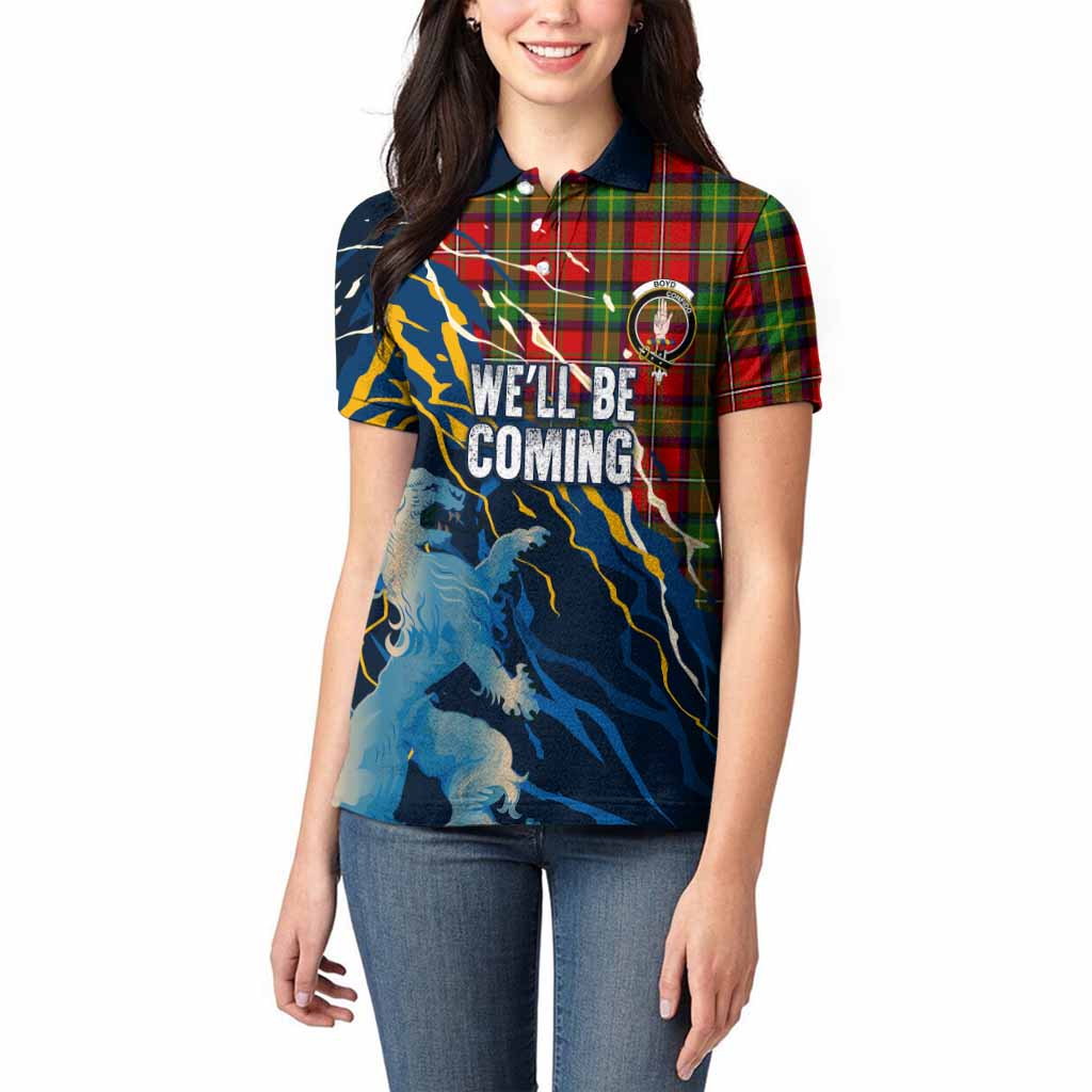 Boyd Scotland Tartan Women Polo Shirt WC2026 Football - We'll Be Coming