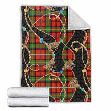 Boyd Scottish Tartan Twisted Ropes Stylized Blanket X-Large 59 x 79 inches 150 x 200 cm - Tartan Vibes Clothing