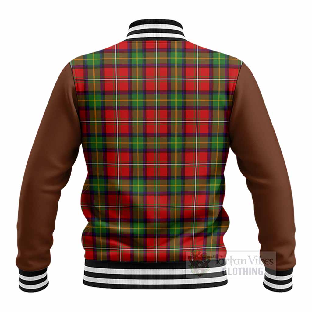 Boyd Tartan Accent Baseball Jacket with Family Crest