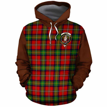 Boyd Tartan Accent Cotton Hoodie with Family Crest
