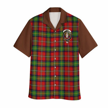 Boyd Tartan Accent Hawaiian Shirt with Family Crest