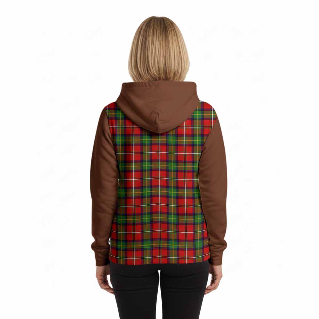 Boyd Tartan Accent Hoodie with Family Crest