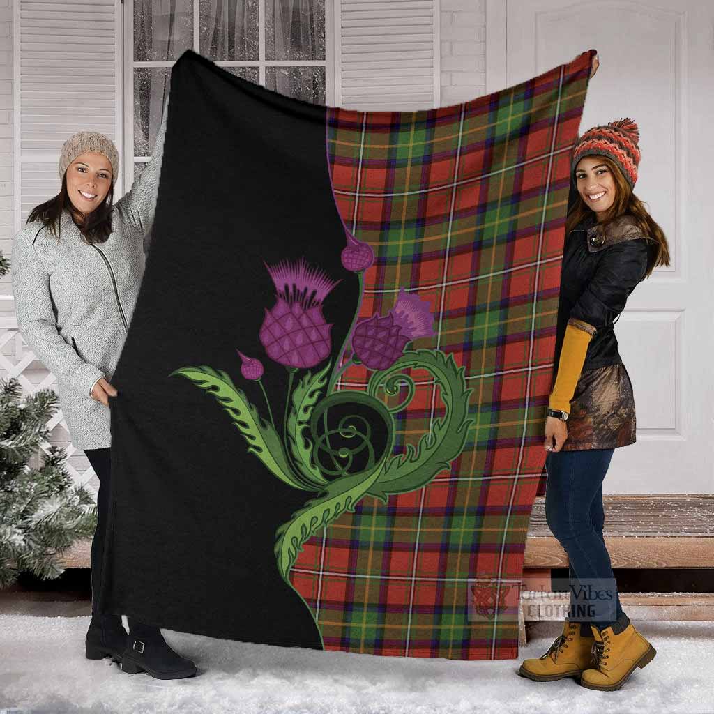 Boyd Tartan Blanket Traditional Scottish Thistle - Tartan Vibes Clothing