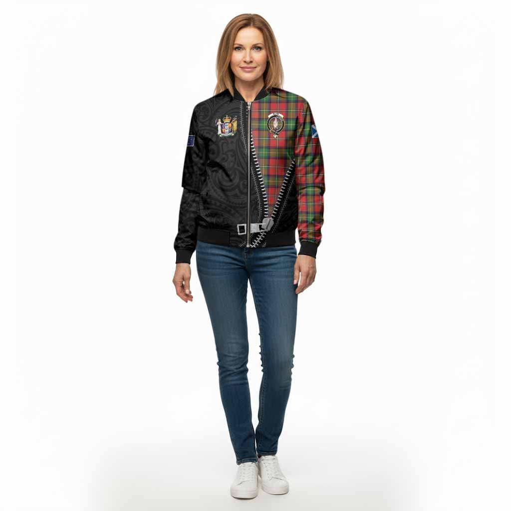 Boyd Tartan Bomber Jacket New Zealand Pattern Unique Zipper Stylized