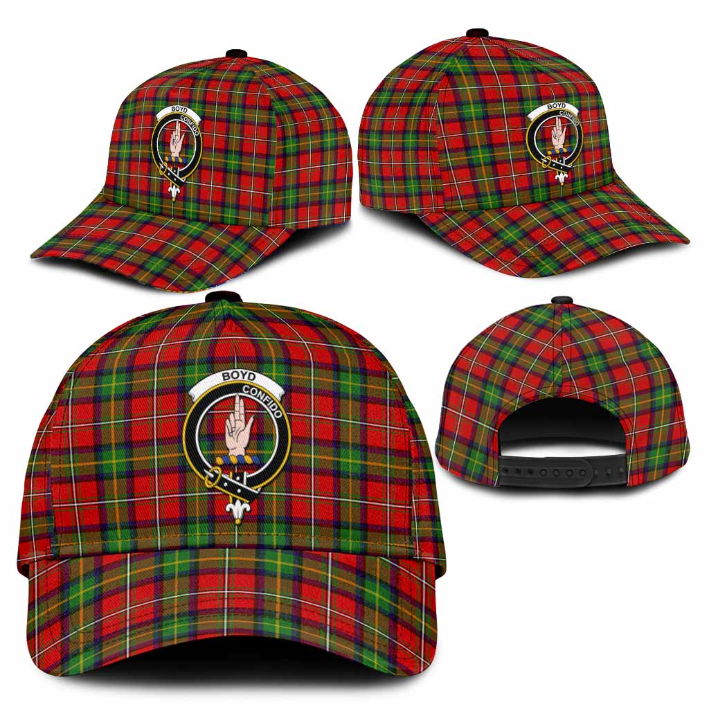 Boyd Tartan Classic Cap with Family Crest