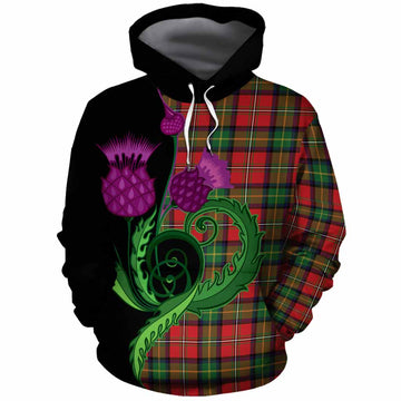 Boyd Tartan Cotton Hoodie Traditional Scottish Thistle