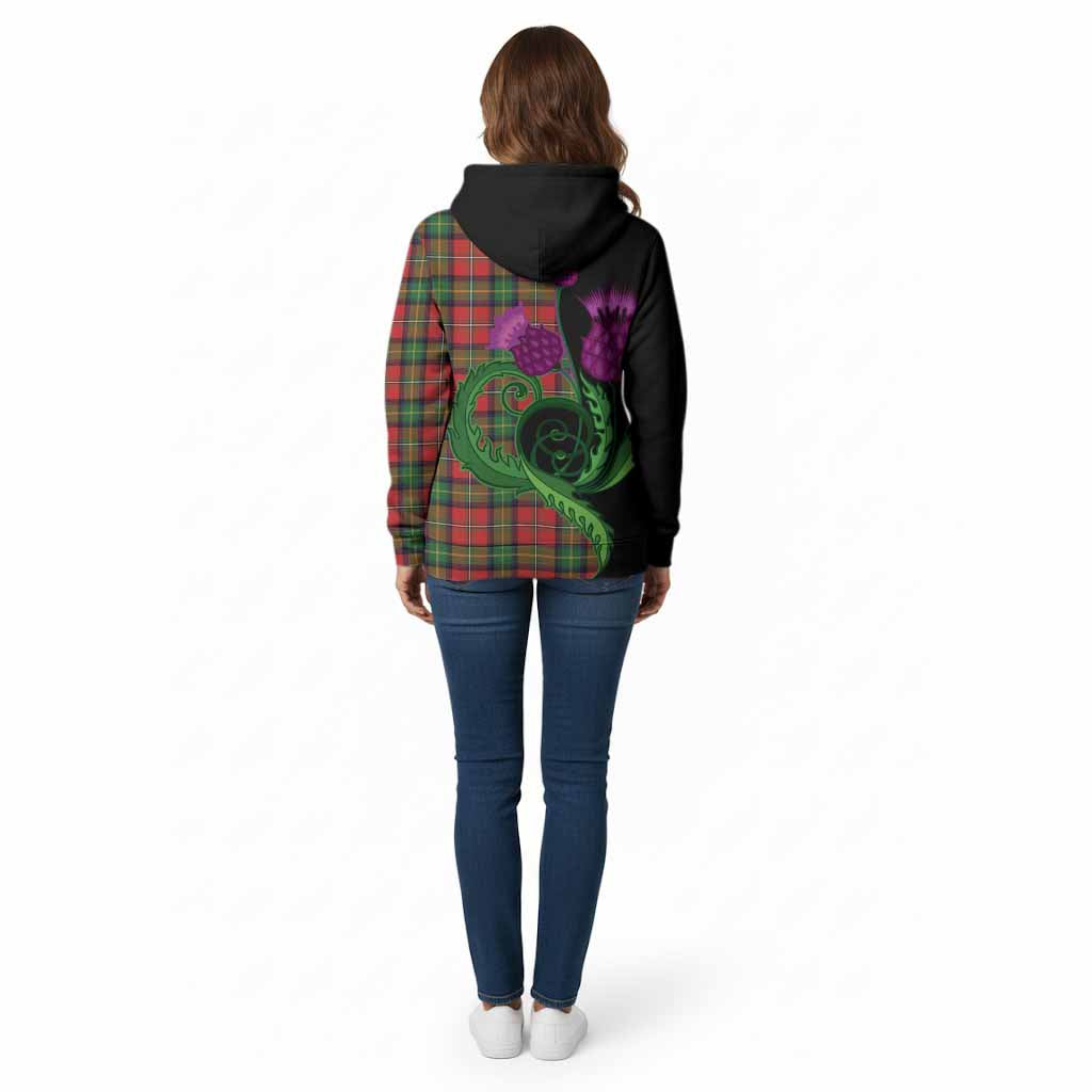 Boyd Tartan Cotton Hoodie Traditional Scottish Thistle