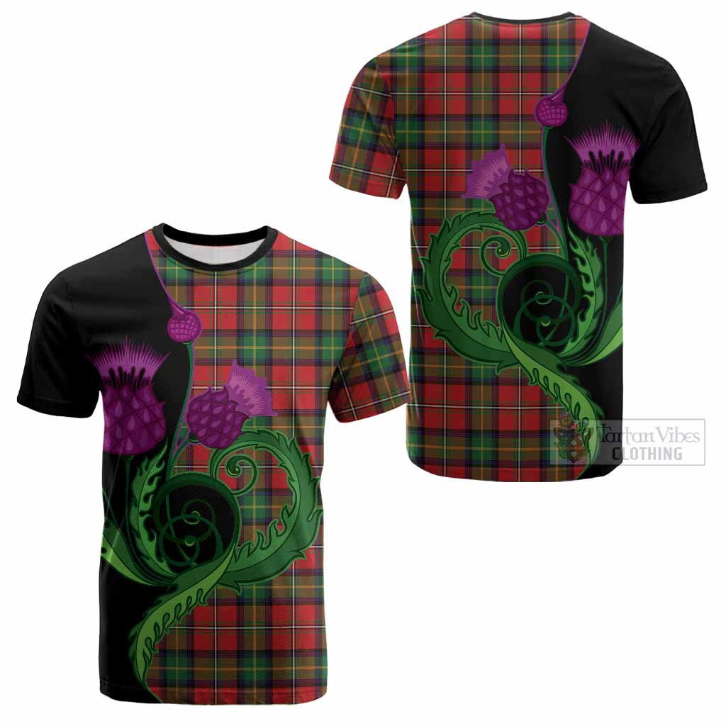 Boyd Tartan Cotton T-shirt Traditional Scottish Thistle