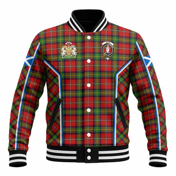 Boyd Tartan Crest Baseball Jacket Scotland Coat of Arm Flag Style - Tartan Vibes Clothing