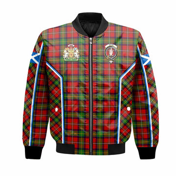 Boyd Tartan Crest Bomber Jacket Scotland Coat of Arm Flag Style