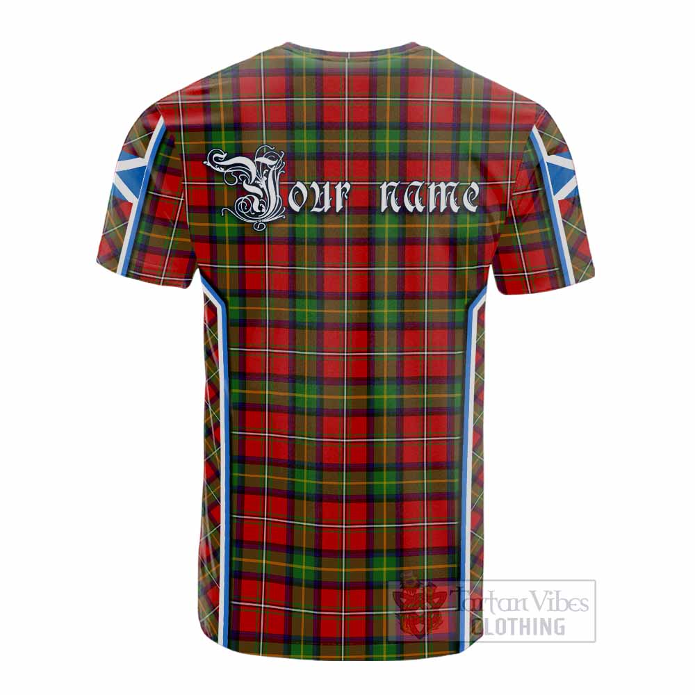 Boyd Tartan Crest Cotton T-shirt Scotland Coat of Arm Flag Style - Tartan Vibes Clothing