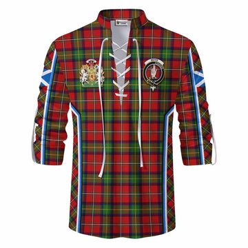 Boyd Tartan Crest Ghillie Kilt Shirt Scotland Coat of Arm Flag Style