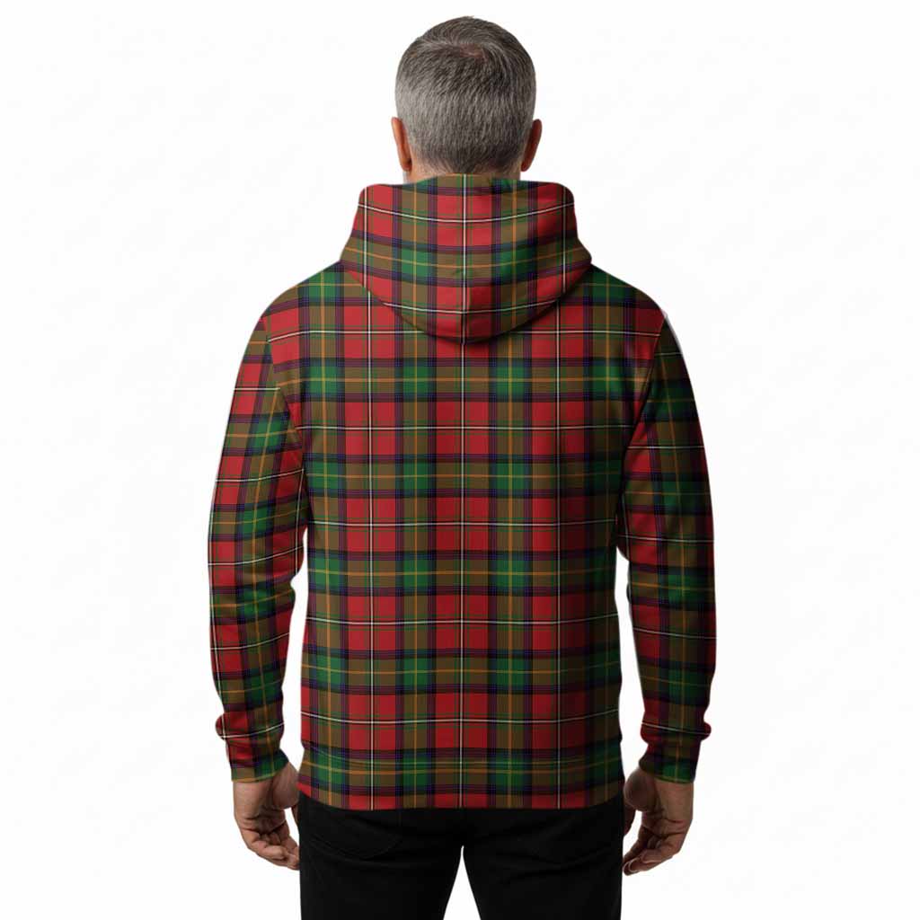Boyd Tartan Crest Hoodie Ferocious Lion Style