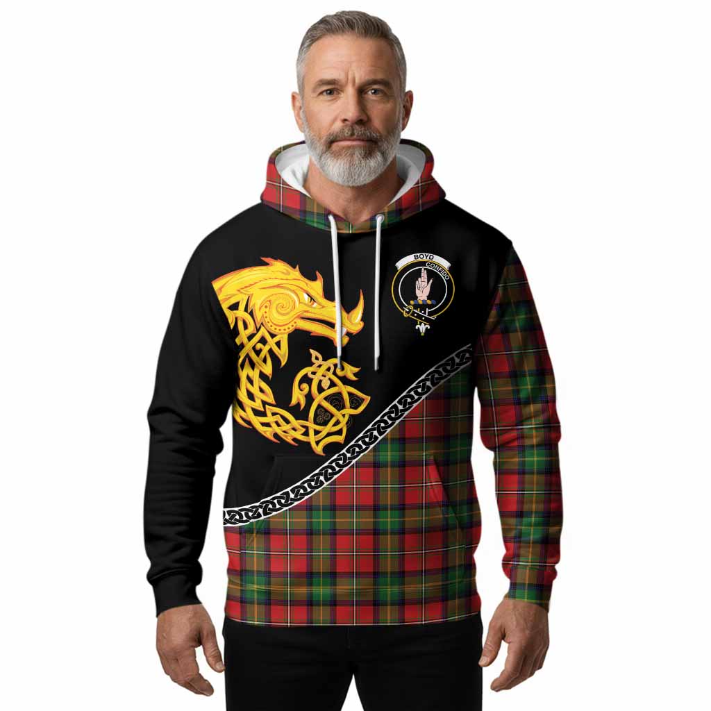 Boyd Tartan Crest Hoodie Legendary Dragon Knot Half Style