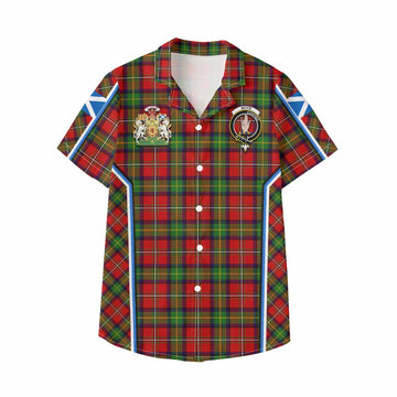 Boyd Tartan Crest Kid Hawaiian Shirt Scotland Coat of Arm Flag Style