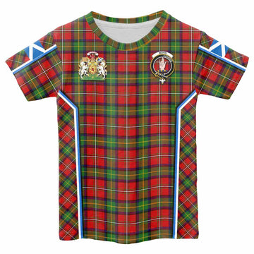 Boyd Tartan Crest Kid T-shirt Scotland Coat of Arm Flag Style