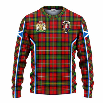 Boyd Tartan Crest Knitted Sweater Scotland Coat of Arm Flag Style - Tartan Vibes Clothing