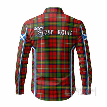 Boyd Tartan Crest Long Sleeve Button Shirts Scotland Coat of Arm Flag Style - Tartan Vibes Clothing