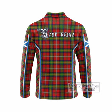 Boyd Tartan Crest Long Sleeve Polo Shirt Scotland Coat of Arm Flag Style