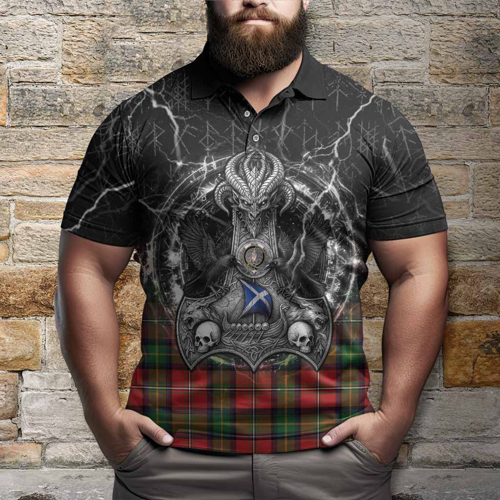 Boyd Tartan Crest Polo Shirt Celtic Odin's Raven Legacy