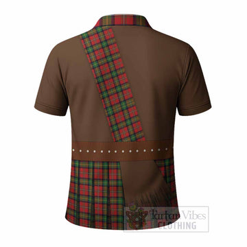 Boyd Tartan Crest Polo Shirt Kilt Costume Style