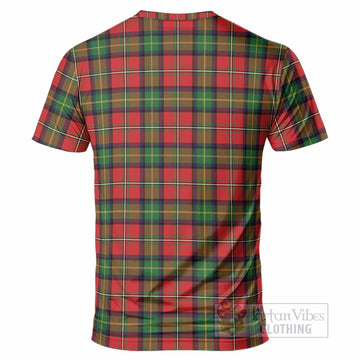 Boyd Tartan Crest T-Shirt Ferocious Lion Style