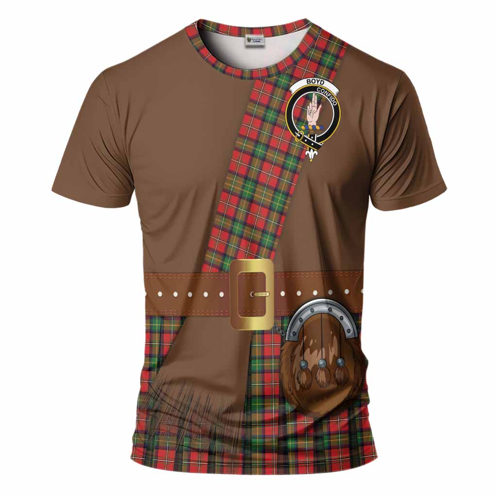Boyd Tartan Crest T-Shirt Kilt Costume Style