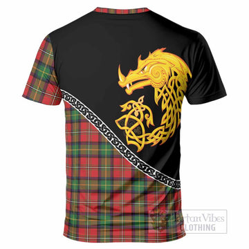 Boyd Tartan Crest T-Shirt Legendary Dragon Knot Half Style