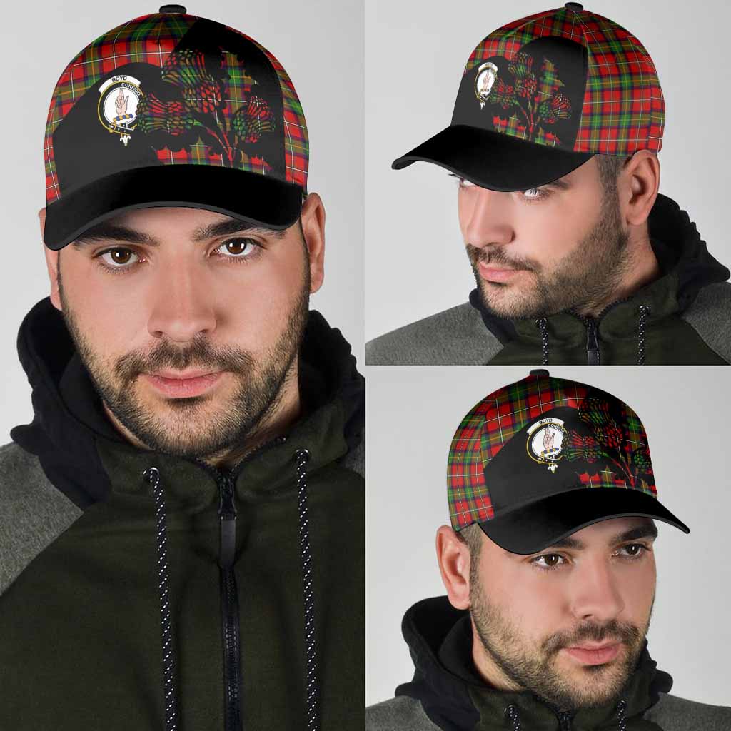 Boyd Tartan Family Crest Classic Cap Scotland Thistle Floral Flag Style