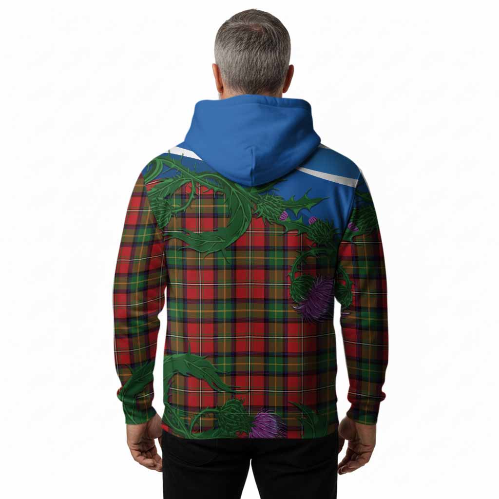 Boyd Tartan Family Crest Hoodie Thistle in Minimalism